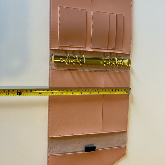 Erin Condren Planner Blush Vegan Leather Ring Binder 8” x 9” - Picture 3 of 8